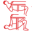 Bent Leg Body Row on Table icon