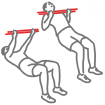 Bent Leg Supinated Grip Body Row icon