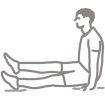 Floor L Sit One Leg Support icon