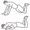 Knee Triceps Push Up icon
