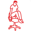 L Sit Tuck on Chair icon