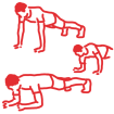Up and Down Plank icon