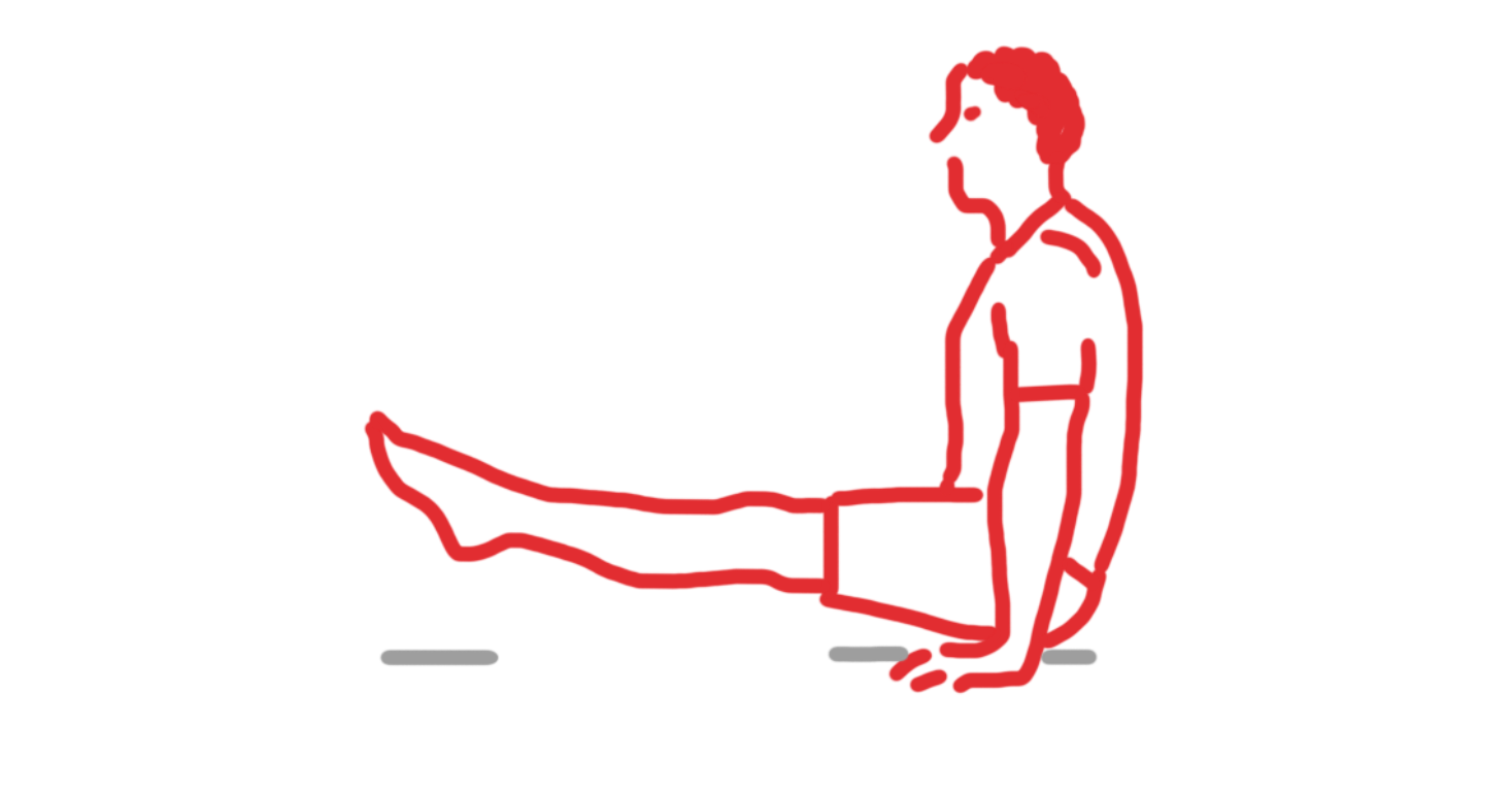 Floor L Sit exercise 